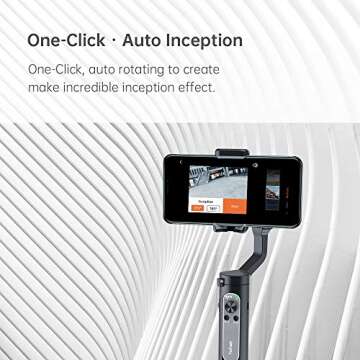 hohem 3-Axis Smartphone Gimbal Stabilizer for iPhone 11 Pro Max/Xs Android, Foldbale Gimbal for Vlog Youtuber Live Video Recording, Face Tracking, Auto Inception Timelapse, iSteady X (Black)