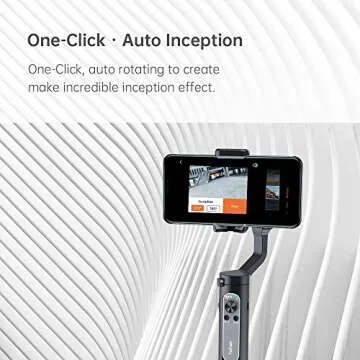 hohem 3-Axis Smartphone Gimbal Stabilizer for iPhone 11 Pro Max/Xs Android, Foldbale Gimbal for Vlog Youtuber Live Video Recording, Face Tracking, Auto Inception Timelapse, iSteady X (Black)