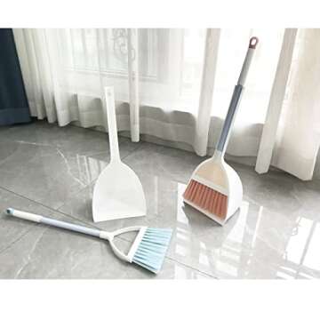 BSMstone Kids Broom and Dustpan Set for Fun Cleaning