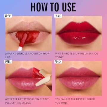 KIMUSE Peel & Reveal Waterproof Long Lasting Lip Stain