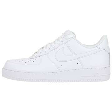 Nike Kids Boy's Air Force 1 Shoes - Essential All-White Sneakers for Comfort and Style