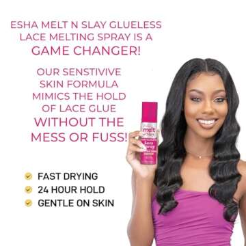 Esha Melt N Slay Glueless Lace Spray for Strong Hold