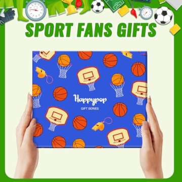HAPPYPOP Best Gifts For Basketball Players Lovers, Basketball Gifts For Boys Who Love Basketball, Boys Kids Basketball Socks