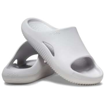 Crocs Unisex-Adult Mellow Recovery Slides, Atmosphere, 7 Women/5 Men