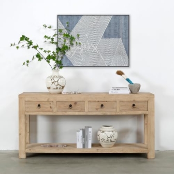 Handcrafted 70" Long Capri Sideboard with 4 Drawers