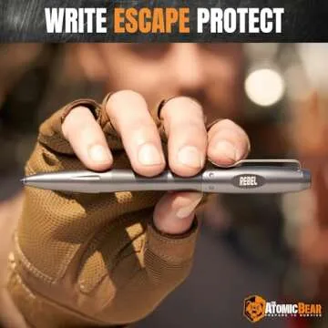 Self Defense Tactical EDC Pen, Car Window Glass Breaker, Emergency & Survival Military Pens For All Weather With 2 Ink cartridges, Cool Gadget for Men and Women