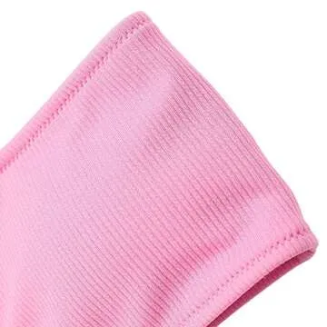 Trendy ZAFUL Women's Pink Ribbed Bikini Set for Summer