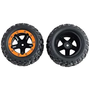 GDOOL M16055 Left & Right Wheel Tire Set Complete for 16889 16890 16890A 16889A RC Cars Accessories Spare Parts(2 PCS)