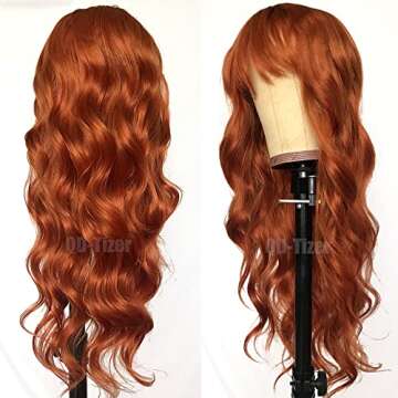 QD-Tizer Ginger Orange Loose Wave Wig for Women