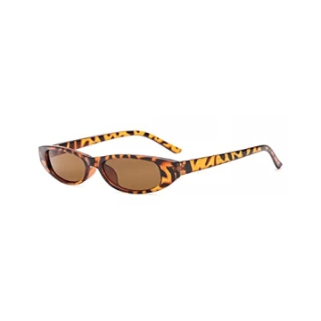 DUPER Leopard Skinny Sunglasses Retro Y2K Trend Women
