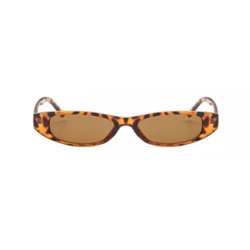DUPER Leopard Skinny Sunglasses Retro Y2K Trend Women