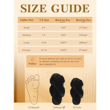 Liitrsh 8 Pairs Women's Cross Band Slippers Fuzzy House Slippers Plush Furry Bridesmaid Shoes Open Toe Soft Comfy Warm House Shoes for Women(US 7-8,Black)