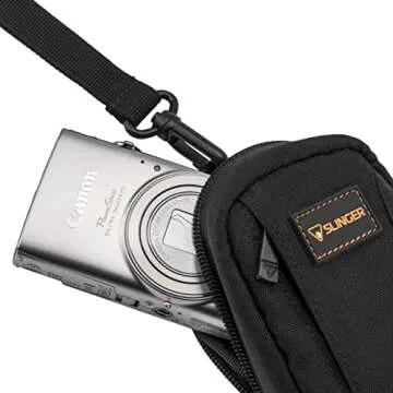 KODAK PIXPRO FZ55-BK 16MP Digital Camera 5X Optical Zoom 28mm Wide Angle 1080P Full HD Video 2.7" LCD Vlogging Camera. Bundle with SD Card and Slinger Camera Bag