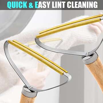 3PCS Pet Hair Remover, Lint Remover, Carpet Rake, Lint Cleaner Pro, Carpet Scraper, Portable Remover Manual Clothes Cleaning Fuzz Shaver