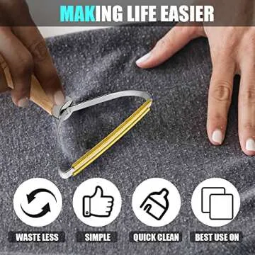 3PCS Pet Hair Remover, Lint Remover, Carpet Rake, Lint Cleaner Pro, Carpet Scraper, Portable Remover Manual Clothes Cleaning Fuzz Shaver