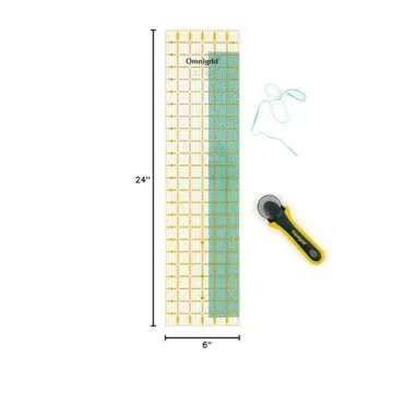 Omnigrid 6 x 24 Quilting Ruler for Precision Cutting
