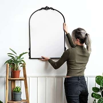 Hobby Lobby Black Arched Mirror: Elegant Baroque Wall Decor