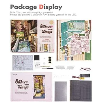 Rolife DIY Book Nook Kit for Arts and Crafts Enthusiasts