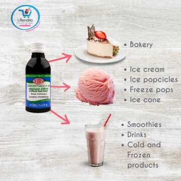 Deiman Artificial Food Flavoring Creamy Strawberry Concentrate 4 fl oz