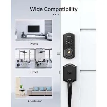 SMONET Smart Deadbolt: Keyless Entry Lock with Touchscreen Security