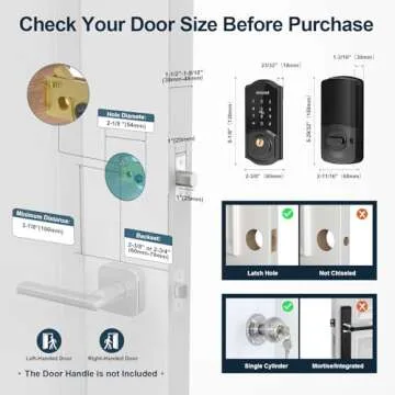 SMONET Smart Deadbolt: Keyless Entry Lock with Touchscreen Security
