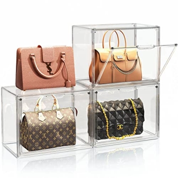 MSHOMELY Clear Purse Storage Organizer for Closet