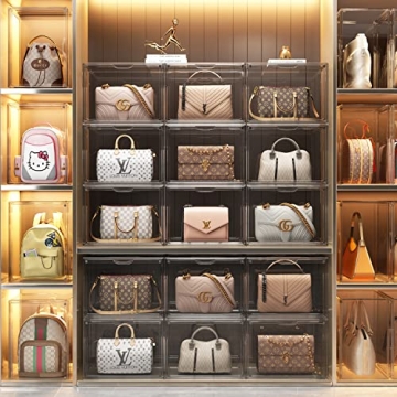 MSHOMELY Clear Purse Storage Organizer for Closet