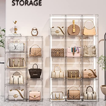 MSHOMELY Clear Purse Storage Organizer for Closet