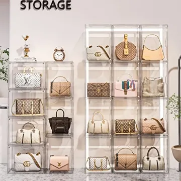 MSHOMELY Clear Purse Storage Organizer for Closet