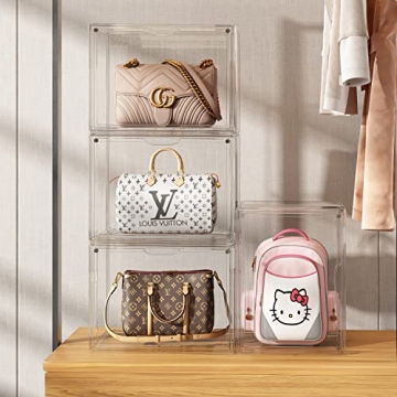MSHOMELY Clear Purse Storage Organizer for Closet