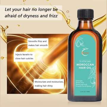 Moroccan Argan Treatment Oil for Luxurious Hair Care
