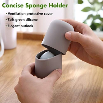 BEZOX Makeup Sponge Holder Silicone Beauty Sponge Case