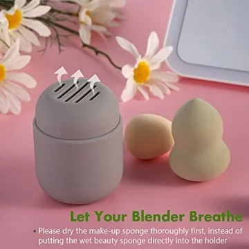 BEZOX Makeup Sponge Holder Silicone Beauty Sponge Case