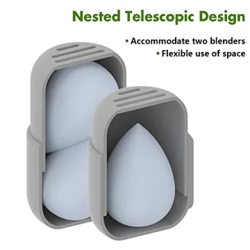 BEZOX Makeup Sponge Holder Silicone Beauty Sponge Case