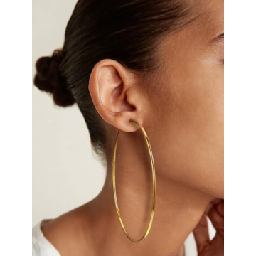 Buy Elegant Gold Plated Hoop Earrings for Women