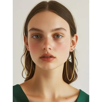 Buy Elegant Gold Plated Hoop Earrings for Women