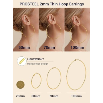 Buy Elegant Gold Plated Hoop Earrings for Women