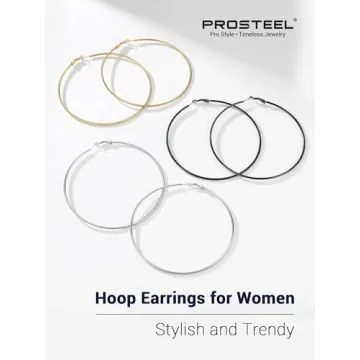 Buy Elegant Gold Plated Hoop Earrings for Women