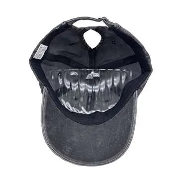 MANMESH HATT Baseball Mom Ponytail Cap for Women