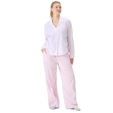 Florence by Mills Women's Sleep Pants Pink Chambray Small