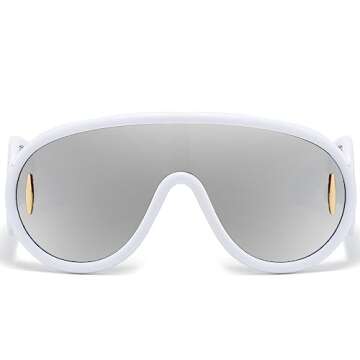AWGSEE Fashion Designer Oversized Wave Sunglasses