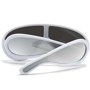 AWGSEE Fashion Designer Oversized Wave Sunglasses