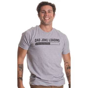 Funny Dad Joke Loading T-Shirt for Fathers and Grandfathers
