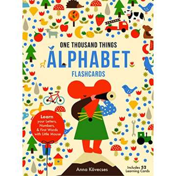 Little Mouse's Alphabet Flash Cards: 52 Flash Cards to Learn Your Letters & FIrst Words with Little Mouse