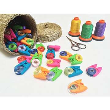 The Original Tulips Bobbin Holder/CLAMP - 12 Piece Set