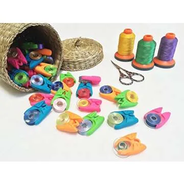 The Original Tulips Bobbin Holder/CLAMP - 12 Piece Set