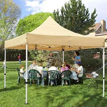 TopCamp 10x10ft Pop Up Canopy Tent Waterproof Shelter