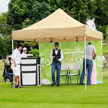 TopCamp 10x10ft Pop Up Canopy Tent Waterproof Shelter