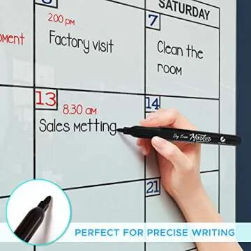 Magnetic Glass Whiteboard Calendar Monthly Planner White Board Calendar Dry Erase Board 34”x46” Dry Erase Calendar For Wall Weekly Glass Calendar Whiteboard Home office Large Wall Calendar Marker Tray