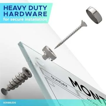 Magnetic Glass Whiteboard Calendar Monthly Planner White Board Calendar Dry Erase Board 34”x46” Dry Erase Calendar For Wall Weekly Glass Calendar Whiteboard Home office Large Wall Calendar Marker Tray